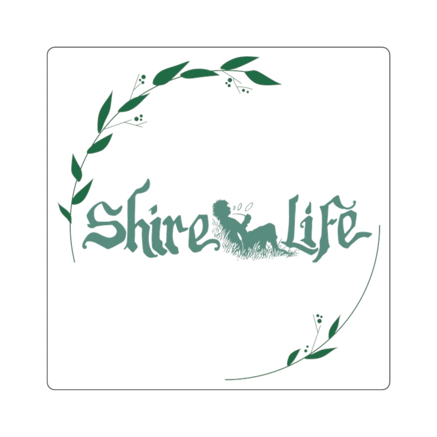 Shire Life Nature-Inspired Square Stickers - Perfect for Laptop, Water Bottle, and Decor