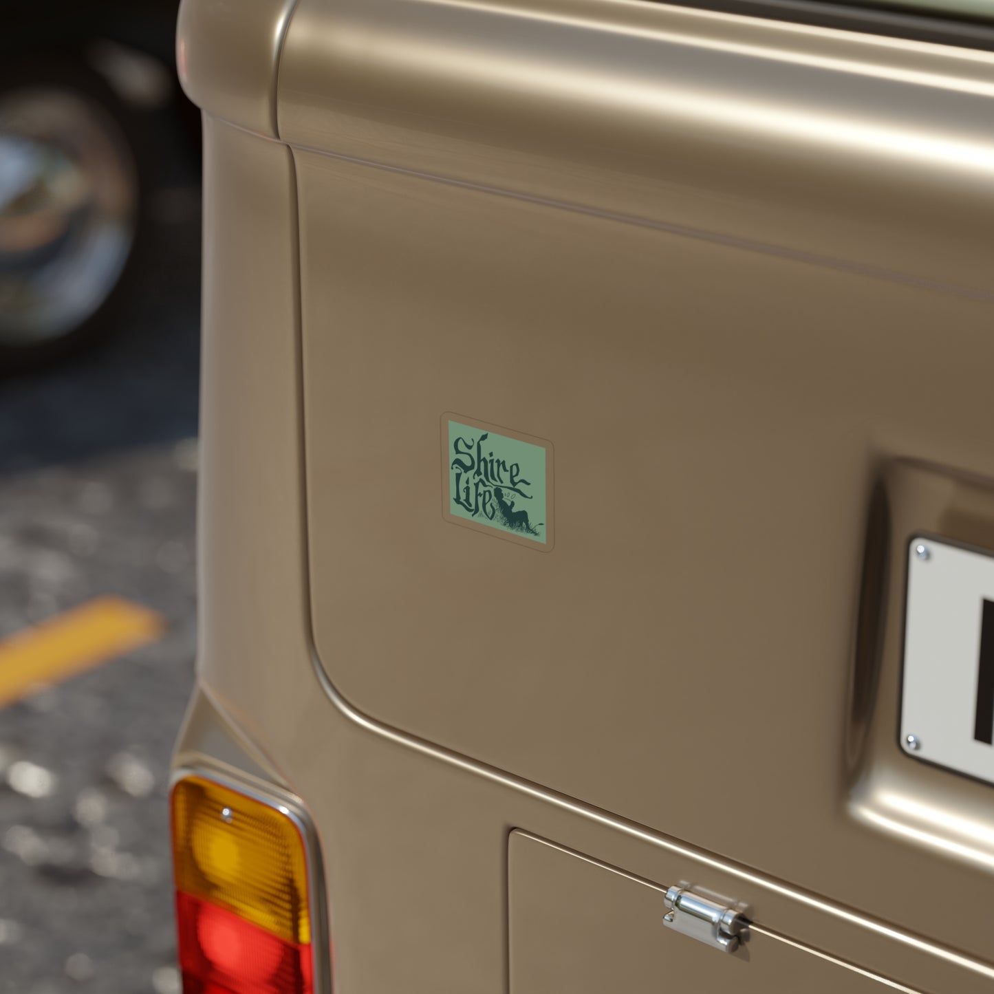 Transparent Outdoor Stickers, Die-Cut, 1pc
