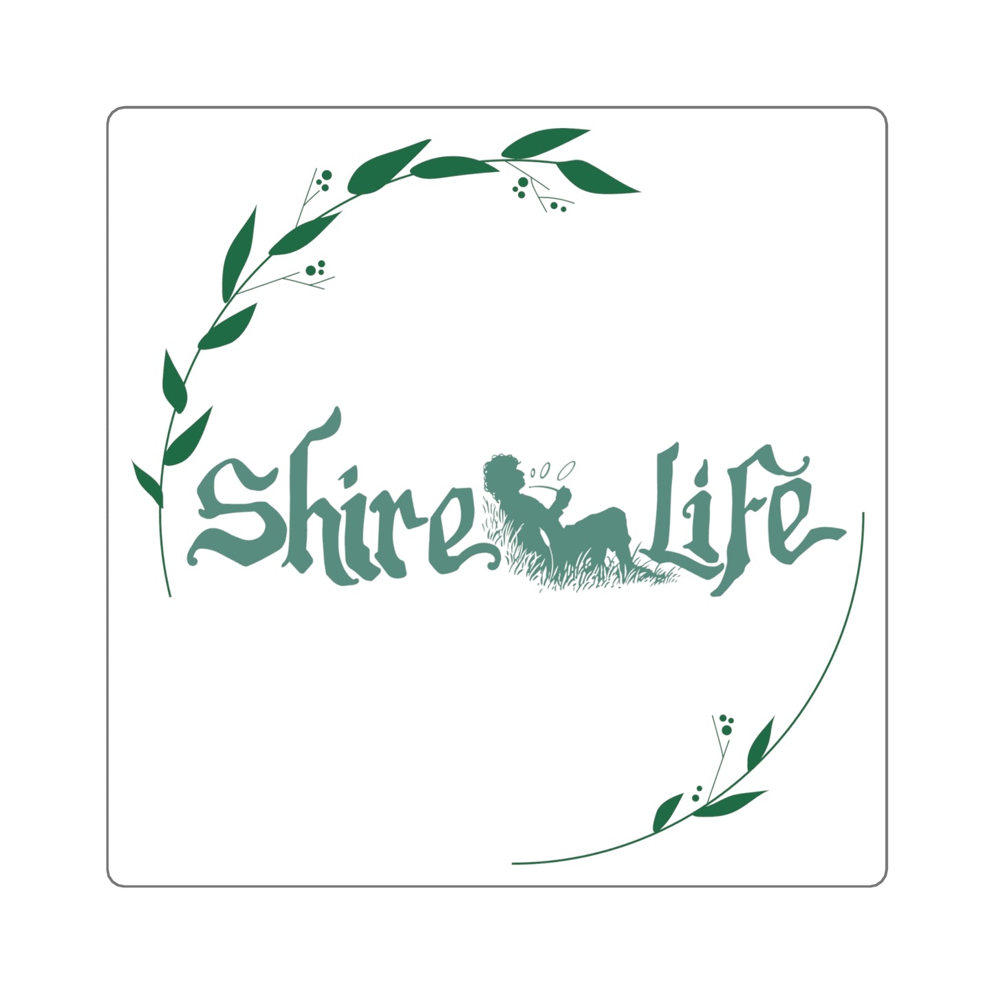 Shire Life Nature-Inspired Square Stickers - Perfect for Laptop, Water Bottle, and Decor