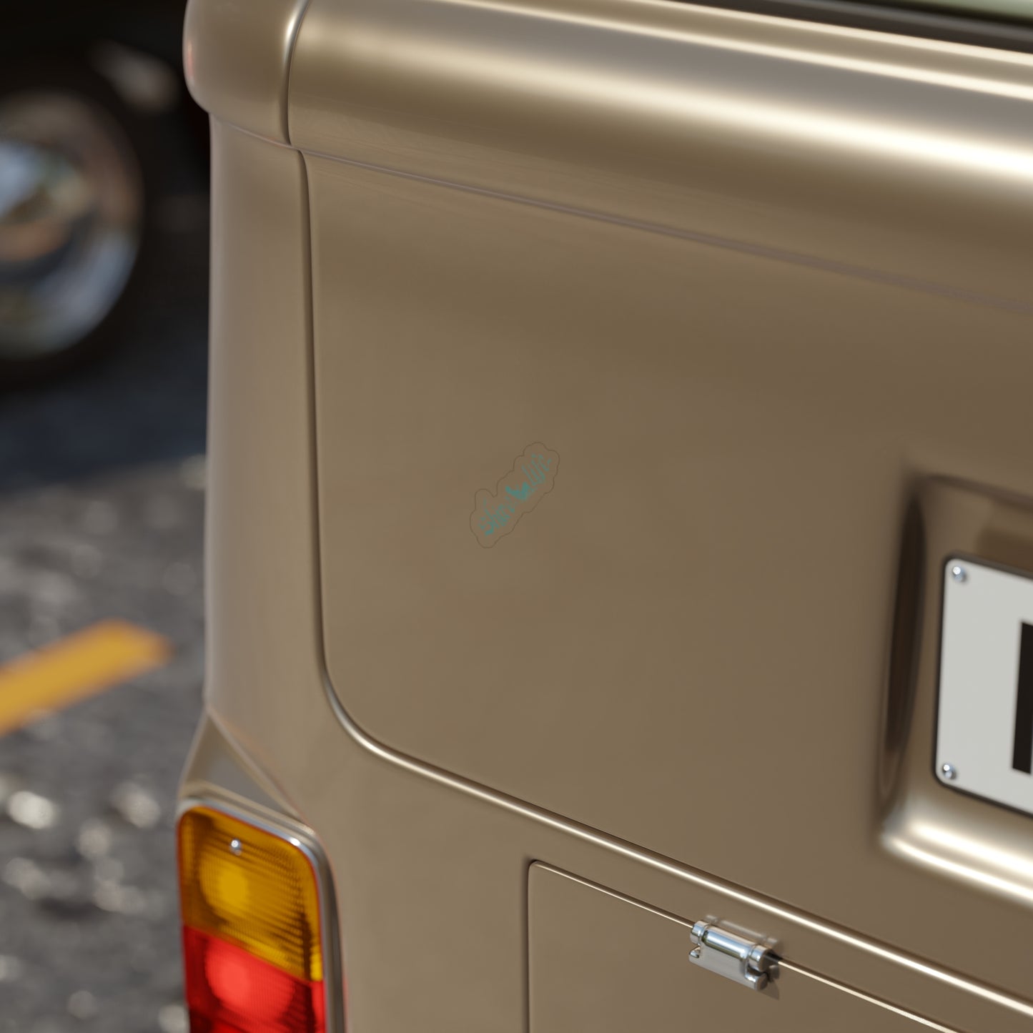 Transparent Outdoor Stickers, Die-Cut, 1pc