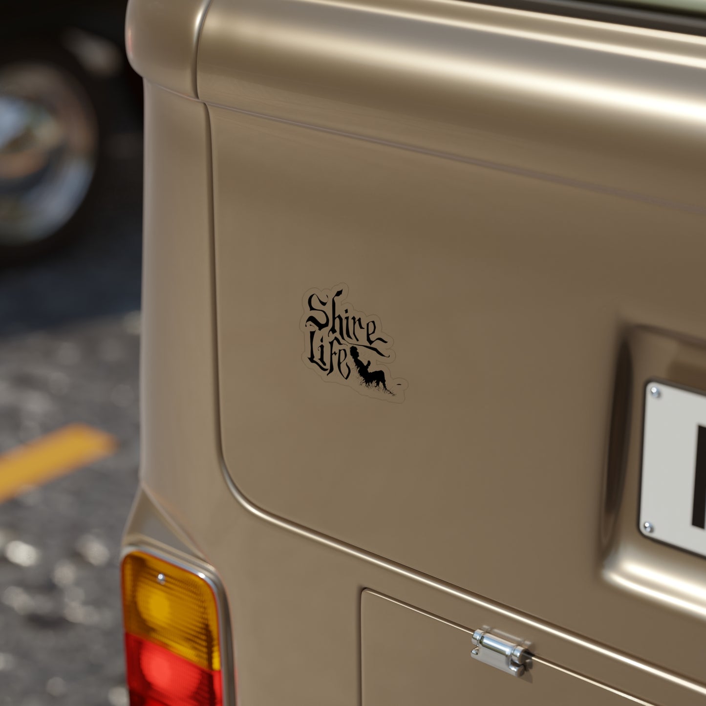 Die-Cut Transparent Outdoor Sticker - 'Shire Life' Adventure Design