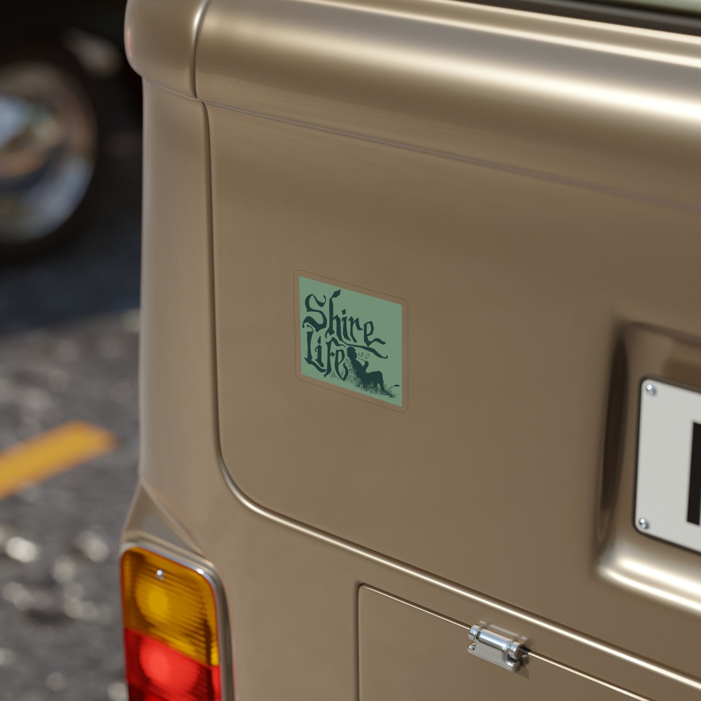 Transparent Outdoor Stickers, Die-Cut, 1pc