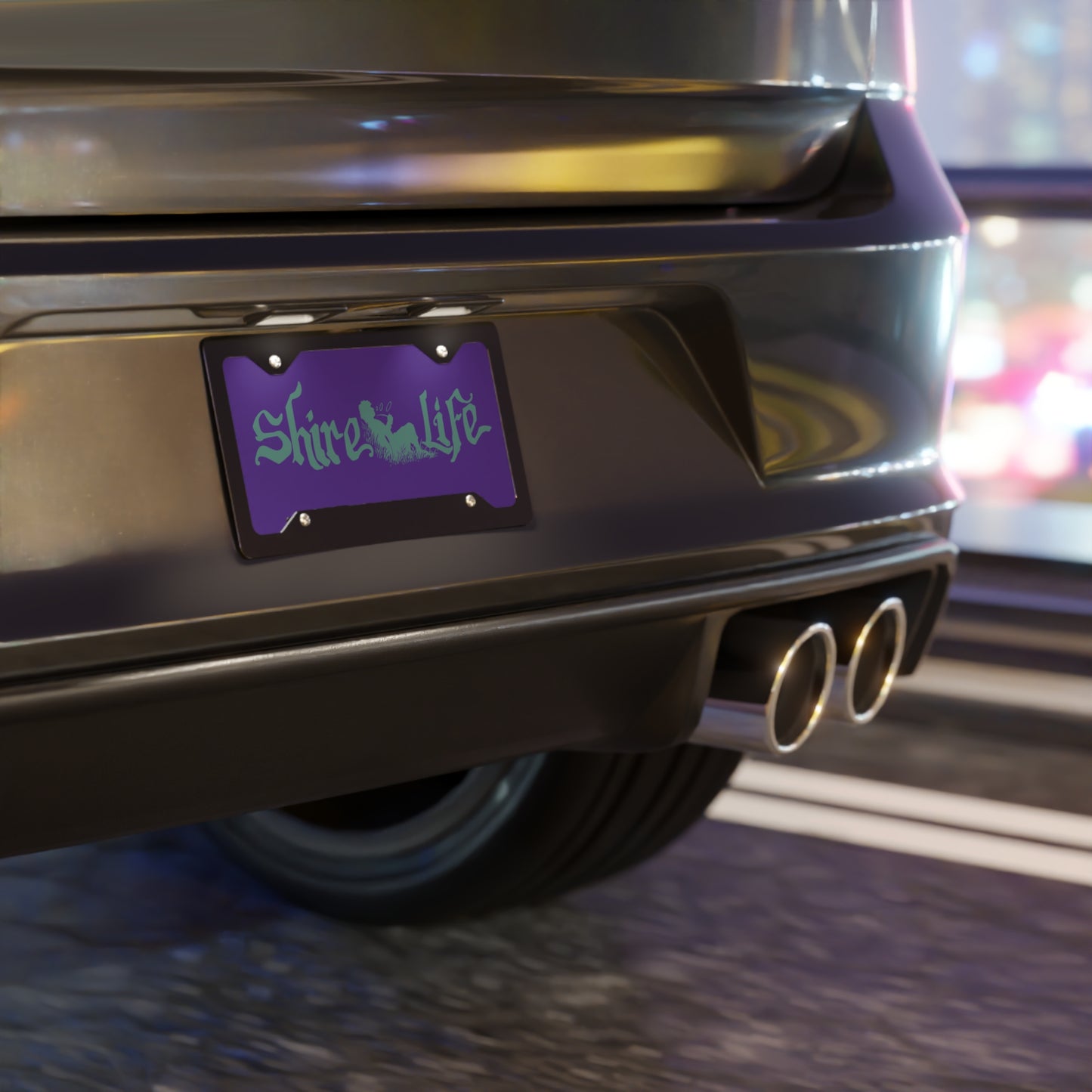 Custom Vanity Plate - Shire Life Design for Unique Car Personalization