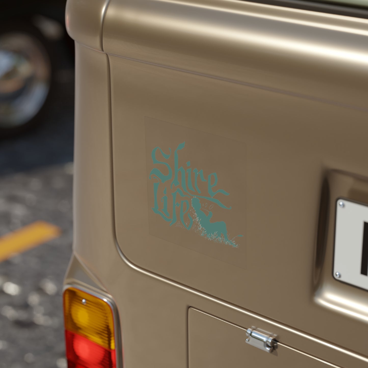 Transparent Outdoor Stickers, Nature-Inspired, Shire Life Design for Cars, Laptops, Water Bottles, Adventure, Gift Idea