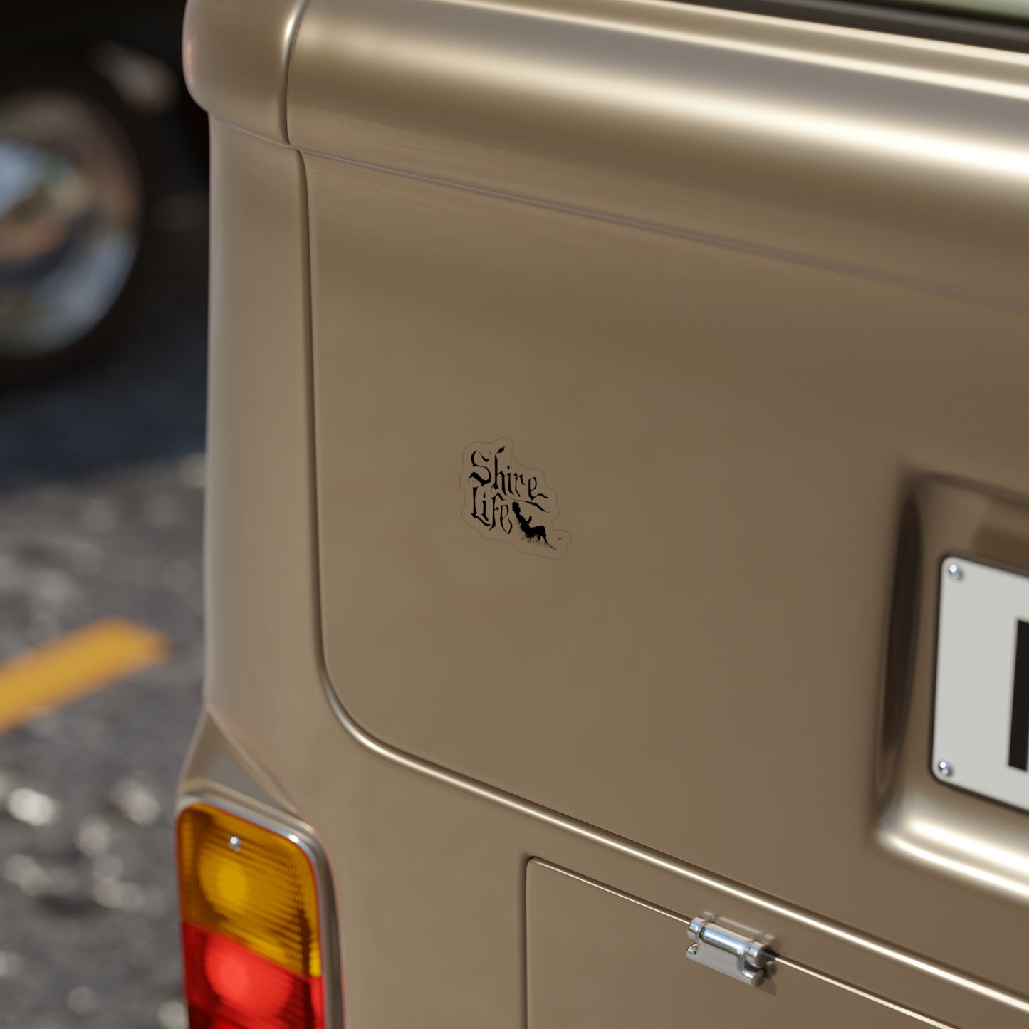 Die-Cut Transparent Outdoor Sticker - 'Shire Life' Adventure Design