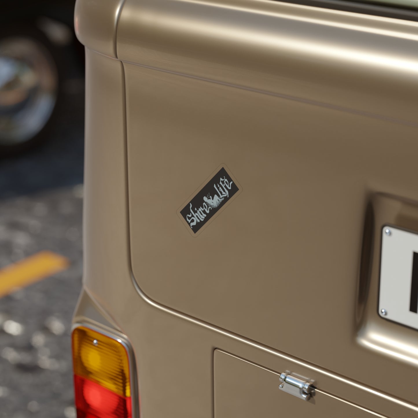Transparent Outdoor Stickers, Die-Cut, 1pc