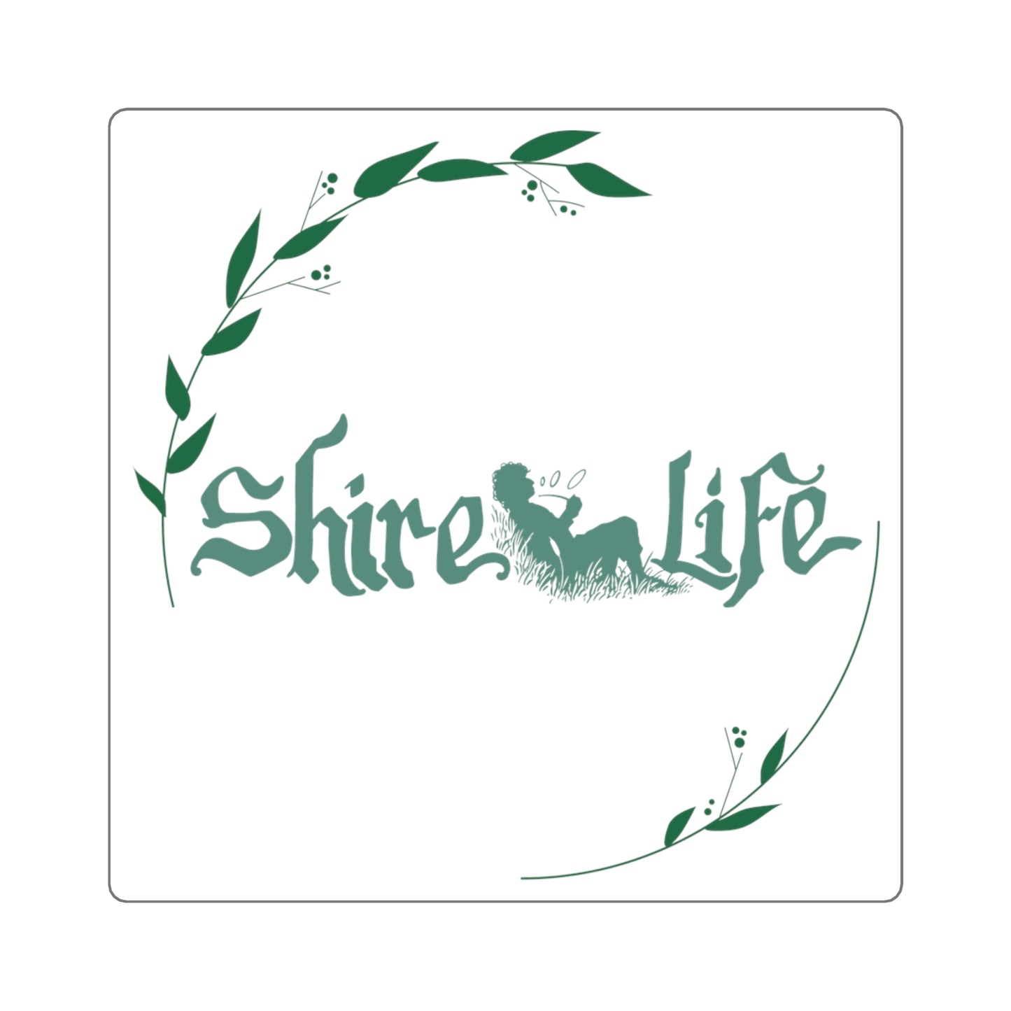 Shire Life Nature-Inspired Square Stickers - Perfect for Laptop, Water Bottle, and Decor