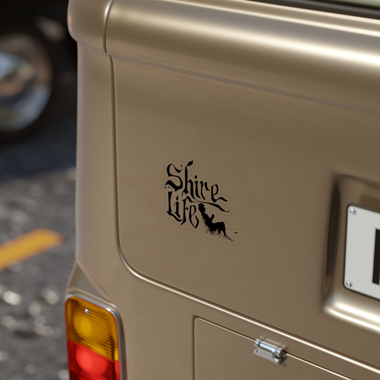 Die-Cut Transparent Outdoor Sticker - 'Shire Life' Adventure Design