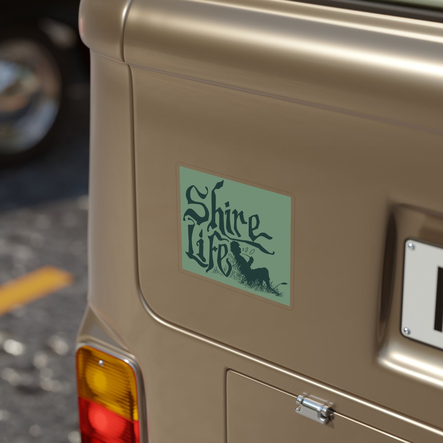 Transparent Outdoor Stickers, Die-Cut, 1pc