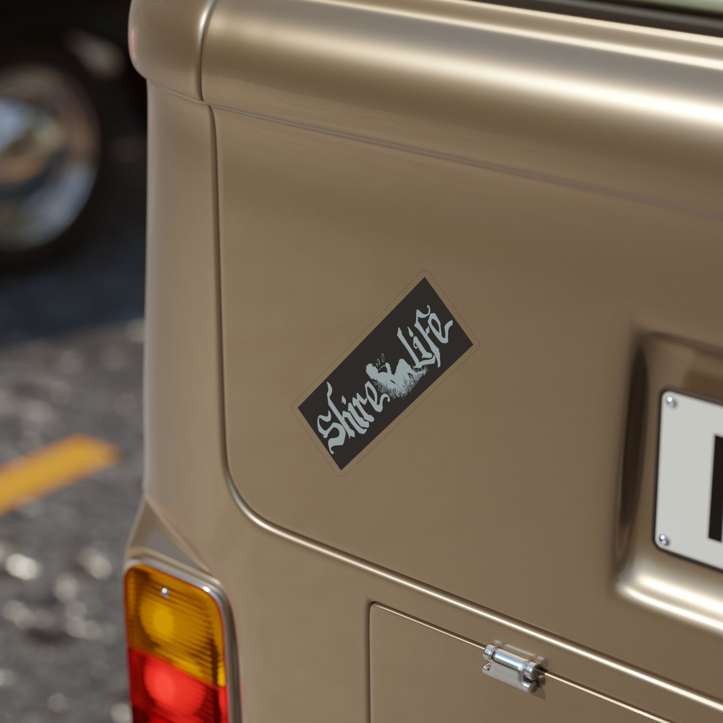 Transparent Outdoor Stickers, Die-Cut, 1pc