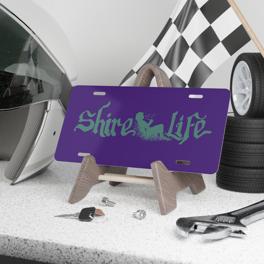 Custom Vanity Plate - Shire Life Design for Unique Car Personalization