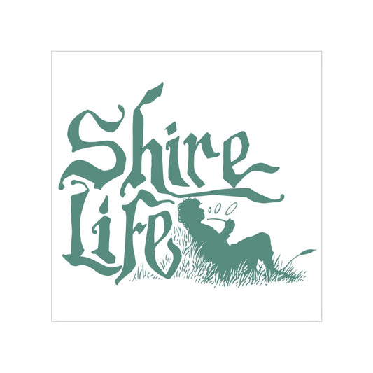 Transparent Outdoor Stickers, Nature-Inspired, Shire Life Design for Cars, Laptops, Water Bottles, Adventure, Gift Idea